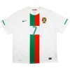 Maillot de Supporter Portugal Ronaldo 7 2010 Extérieur Retro Pour Homme
