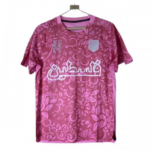 Maillot de Supporter FC Palestina X Farrah Azam 2025-26 Rose Pour Homme Maillot de Supporter FC Palestina X Farrah Azam 2025-26 Rose Pour Homme