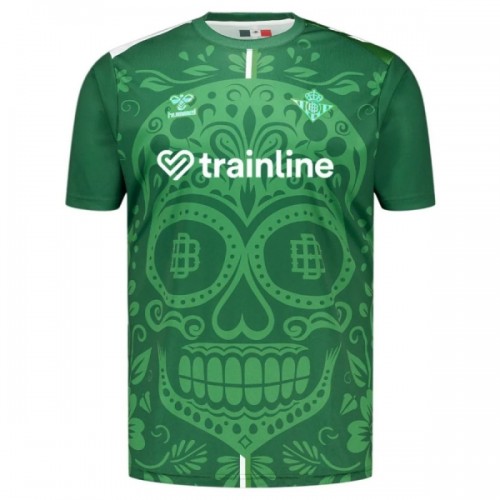Maillot de Supporter Real Betis x Dia de Muertos Pre-Match 2025-26 Pour Homme Maillot de Supporter Real Betis x Dia de Muertos Pre-Match 2025-26 Pour Homme