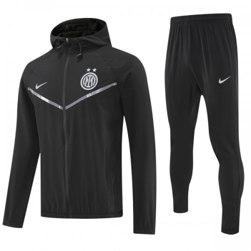 Inter Milan Veste à Capuche 2025-26 Noire Pour Homme Inter Milan Veste à Capuche 2025-26 Noire Pour Homme