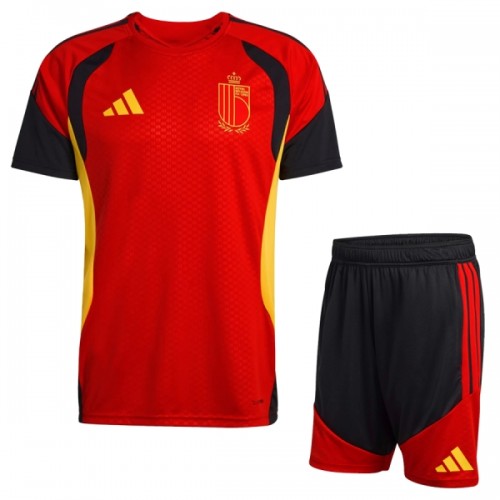 Belgique Maillot d'Entraînement Coupe du Monde 2026 Rouge Pour Enfant Belgique Maillot d'Entraînement Coupe du Monde 2026 Rouge Pour Enfant