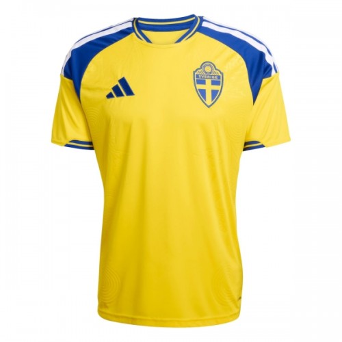 Maillot de Supporter Suède Domicile Coupe du Monde 2026 Pour Homme Maillot de Supporter Suède Domicile Coupe du Monde 2026 Pour Homme