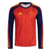 Maillot à Manches Longues Espagne Domicile Coupe du Monde 2026 Pour Homme Maillot à Manches Longues Espagne Domicile Coupe du Monde 2026 Pour Homme