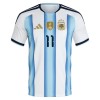 Maillot de Supporter Argentine Di Maria 11 Domicile Coupe du Monde 2026 Pour Homme