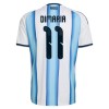 Maillot de Supporter Argentine Di Maria 11 Domicile Coupe du Monde 2026 Pour Homme
