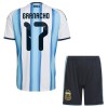 Maillot de Supporter Argentine Garnacho 17 Domicile Coupe du Monde 2026 Pour Enfant