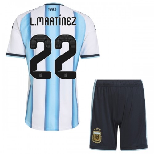 Maillot de Supporter Argentine Lautaro Martinez 22 Domicile Coupe du Monde 2026 Pour Enfant Maillot de Supporter Argentine Lautaro Martinez 22 Domicile Coupe du Monde 2026 Pour Enfant