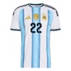 Maillot de Supporter Argentine Lautaro Martinez 22 Domicile Coupe du Monde 2026 Pour Enfant