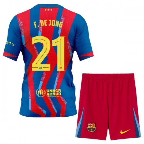 Maillot de Supporter FC Barcelone Frenkie de Jong 21 Quatrième 2025-26 Pour Enfant Maillot de Supporter FC Barcelone Frenkie de Jong 21 Quatrième 2025-26 Pour Enfant