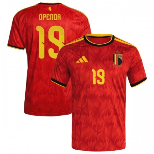 Maillot de Supporter Belgique Openda 19 Domicile Coupe du Monde 2026 Pour Homme Maillot de Supporter Belgique Openda 19 Domicile Coupe du Monde 2026 Pour Homme