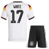 Maillot de Supporter Allemagne Wirtz 17 Domicile Coupe du Monde 2026 Pour Enfant