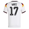 Maillot de Supporter Allemagne Wirtz 17 Domicile Coupe du Monde 2026 Pour Enfant