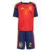 Maillot de Supporter Espagne Carvajal 2 Domicile Coupe du Monde 2026 Pour Enfant