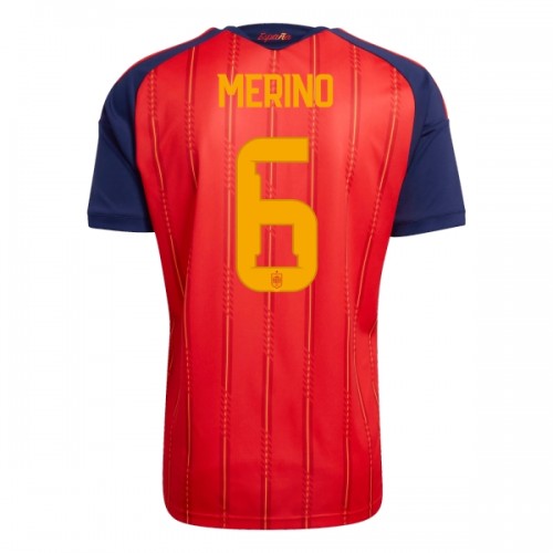Maillot de Supporter Espagne Merino 6 Domicile Coupe du Monde 2026 Pour Homme Maillot de Supporter Espagne Merino 6 Domicile Coupe du Monde 2026 Pour Homme