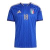 Maillot de Supporter Italie Barella 18 Domicile Coupe du Monde 2026 Pour Enfant