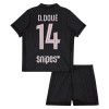 Maillot de Supporter Paris Saint-Germain D. Doue 14 Quatrième Jordan 2025-26 Pour Enfant