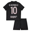 Maillot de Supporter Paris Saint-Germain O. Dembele 10 Quatrième Jordan 2025-26 Pour Enfant