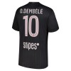 Maillot de Supporter Paris Saint-Germain O. Dembele 10 Quatrième Jordan 2025-26 Pour Homme