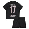 Maillot de Supporter Paris Saint-Germain Vitinha 17 Quatrième Jordan 2025-26 Pour Enfant