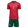 Maillot de Supporter Portugal Ronaldo 7 Domicile Coupe du Monde 2026 Pour Enfant