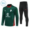 AC Milan Sweat d'Entraînement Quarter-Zip 2025-26 Verte Pour Enfant