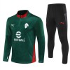 AC Milan Sweat d'Entraînement Quarter-Zip 2025-26 Verte Pour Homme