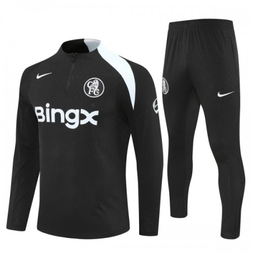 Chelsea Sweat d'Entraînement Quarter-Zip 2025-26 Noire Pour Homme Chelsea Sweat d'Entraînement Quarter-Zip 2025-26 Noire Pour Homme
