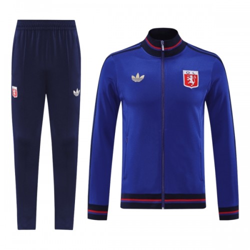 Olympique Lyonnais Ensemble Vestes d'Entraînement 2025-26 Bleue Pour Homme Olympique Lyonnais Ensemble Vestes d'Entraînement 2025-26 Bleue Pour Homme
