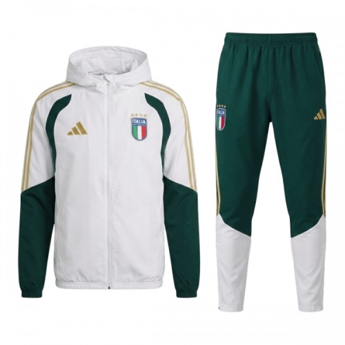 Italie Veste à Capuche 2026-27 Blanche Pour Homme Italie Veste à Capuche 2026-27 Blanche Pour Homme