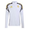 Real Madrid Sweat d'Entraînement Quarter-Zip 2026-27 Blanche Pour Homme