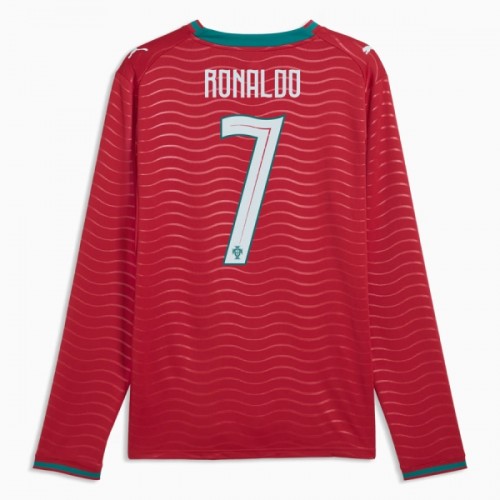 Maillot à Manches Longues Portugal Ronaldo 7 Domicile Coupe du Monde 2026 Pour Homme Maillot à Manches Longues Portugal Ronaldo 7 Domicile Coupe du Monde 2026 Pour Homme