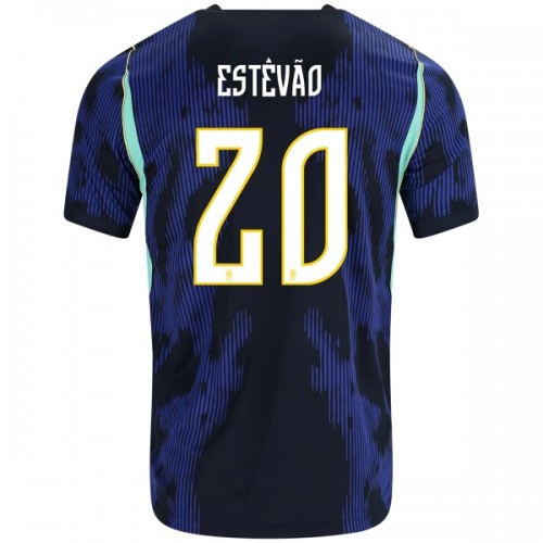 Maillot de Supporter Brésil Estevao 20 Extérieur Coupe du Monde 2026 Pour Homme Maillot de Supporter Brésil Estevao 20 Extérieur Coupe du Monde 2026 Pour Homme