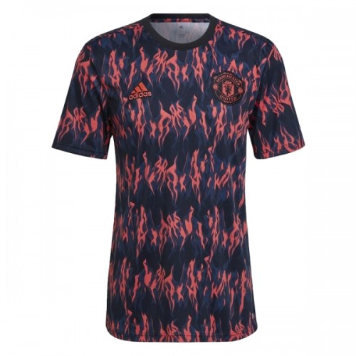 Maillot de Supporter Manchester United Pre-Match 2025-26 Noire Pour Homme Maillot de Supporter Manchester United Pre-Match 2025-26 Noire Pour Homme