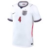 Maillot de Supporter Angleterre Rice 4 Domicile Coupe du Monde 2026 Pour Enfant
