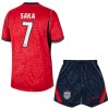 Maillot de Supporter Angleterre Saka 7 Extérieur Coupe du Monde 2026 Pour Enfant