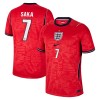 Maillot de Supporter Angleterre Saka 7 Extérieur Coupe du Monde 2026 Pour Homme