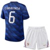 Maillot de Supporter France Camavinga 6 Domicile Coupe du Monde 2026 Pour Enfant