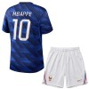 Maillot de Supporter France Mbappé 10 Domicile Coupe du Monde 2026 Pour Enfant