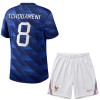 Maillot de Supporter France Tchouameni 8 Domicile Coupe du Monde 2026 Pour Enfant