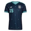 Maillot de Supporter Allemagne N. Schlotterbeck 15 Extérieur Coupe du Monde 2026 Pour Homme