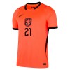 Maillot de Supporter Pays-Bas Frenkie de Jong 21 Domicile Coupe du Monde 2026 Pour Enfant