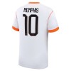 Maillot de Supporter Pays-Bas Memphis 10 Extérieur Coupe du Monde 2026 Pour Homme