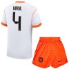 Maillot de Supporter Pays-Bas Virgil 4 Extérieur Coupe du Monde 2026 Pour Enfant