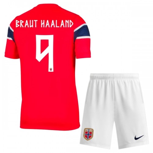 Maillot de Supporter Norvège Haaland 9 Domicile Coupe du Monde 2026 Pour Enfant Maillot de Supporter Norvège Haaland 9 Domicile Coupe du Monde 2026 Pour Enfant