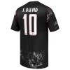 Maillot de Supporter Canada J. David 10 Extérieur Coupe du Monde 2026 Pour Homme