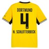 Maillot de Supporter Borussia Dortmund N. Schlotterbeck 4 Domicile 2026-27 Pour Homme