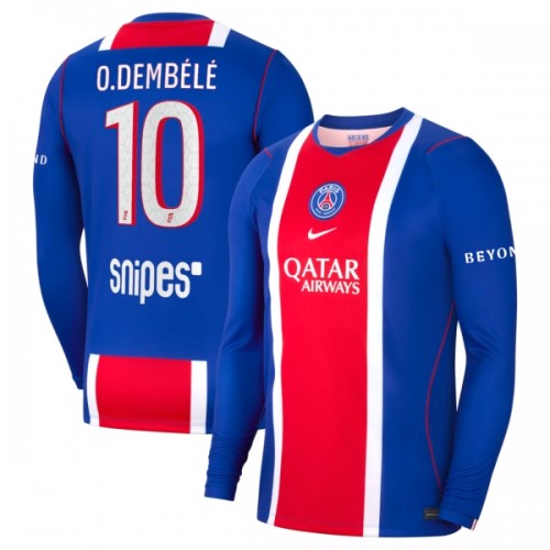 Maillot à Manches Longues Paris Saint-Germain O. Dembele 10 Domicile 2026-27 Pour Homme Maillot à Manches Longues Paris Saint-Germain O. Dembele 10 Domicile 2026-27 Pour Homme
