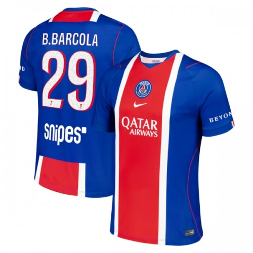 Maillot de Supporter Paris Saint-Germain Bradley Barcola 29 Domicile 2026-27 Pour Homme Maillot de Supporter Paris Saint-Germain Bradley Barcola 29 Domicile 2026-27 Pour Homme