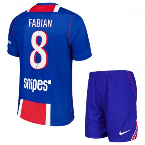 Maillot de Supporter Paris Saint-Germain Fabian 8 Domicile 2026-27 Pour Enfant Maillot de Supporter Paris Saint-Germain Fabian 8 Domicile 2026-27 Pour Enfant