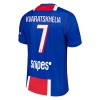 Maillot de Supporter Paris Saint-Germain Kvaratskhelia 7 Domicile 2026-27 Pour Homme